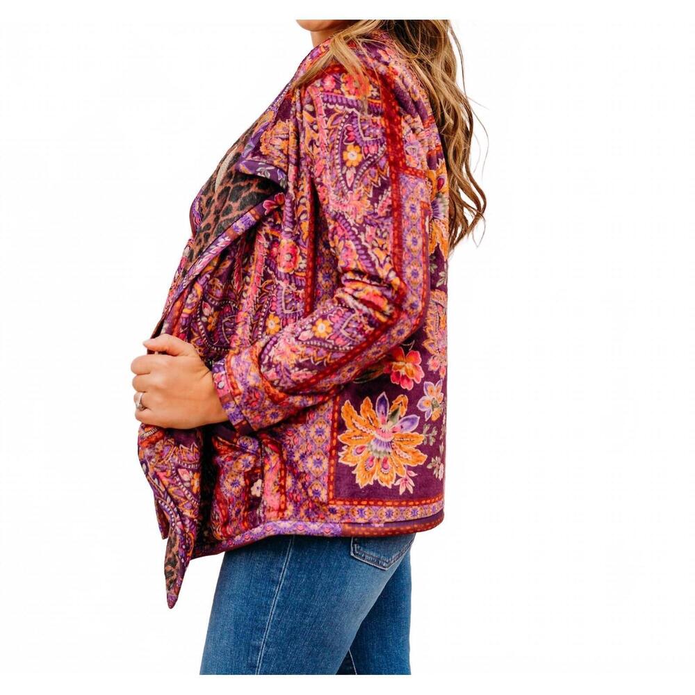NEW JOHNNY WAS joan wrap binded sherpa jacket in domi - Picture 5 of 9